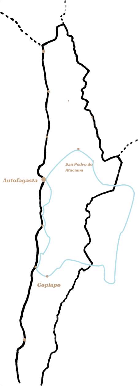 Map of tour, with town names Map of tour, with town names